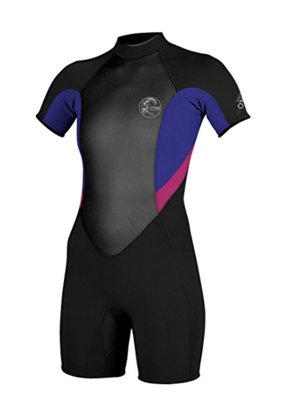 O'Neill Women's Black Cobalt Bahia Short Sleeve Spring Wetsuit Sz 8